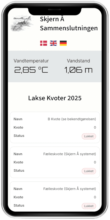 Skjern Å app Skjern Å-app
